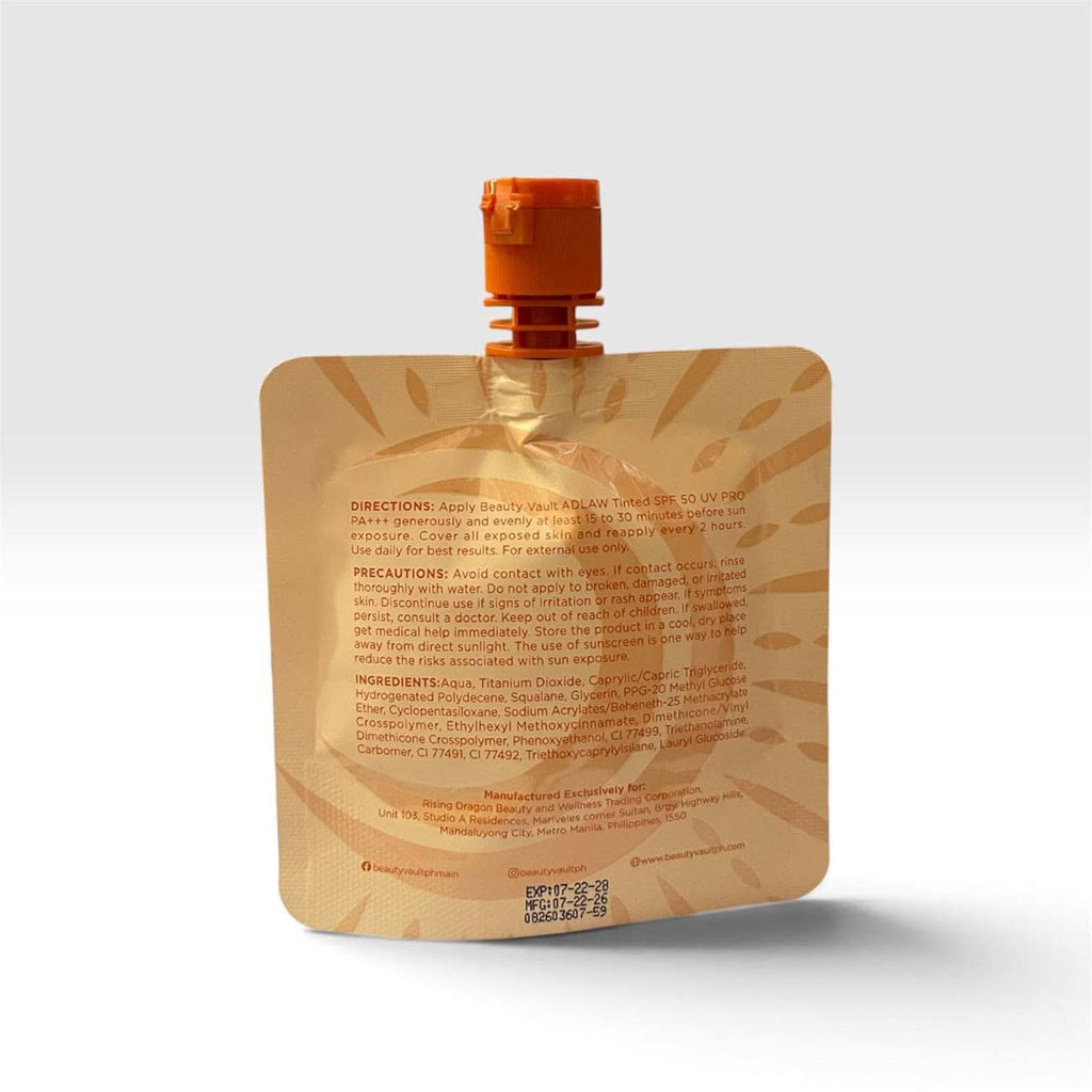 BEAUTY VAULT Adlaw Premium & Tinted SPF50 Uv Pro Sunscreen 50ml