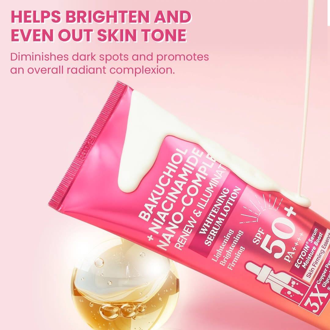 LUXE ORGANIX Bakuchiol + Niacinamide Nano-Complex Serum Lotion SPF 50 200ml