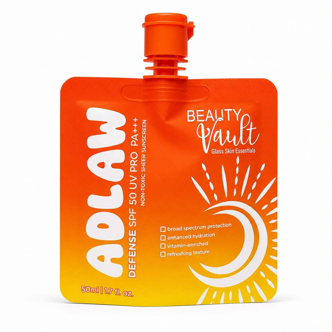 BEAUTY VAULT Adlaw Defense SPF50 Uv Pro Sunscreen 50ml