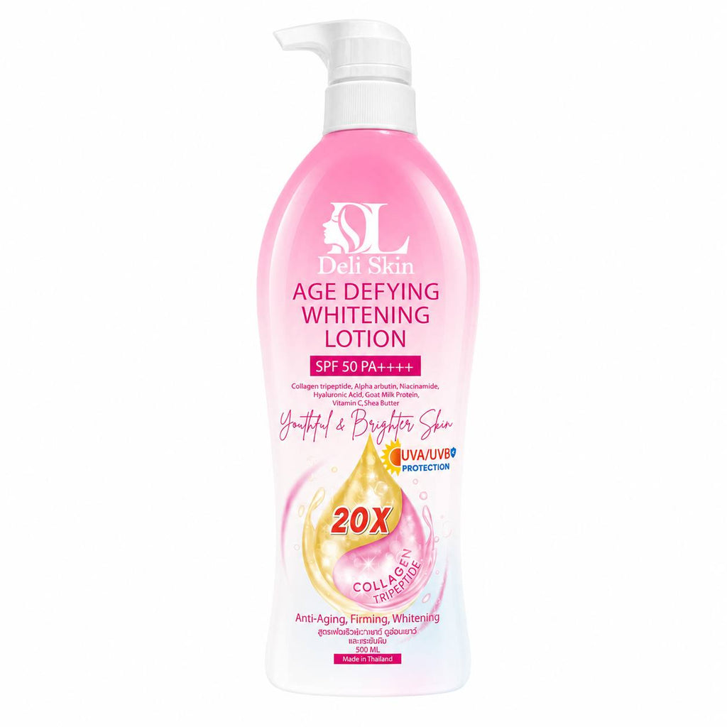 Deli Skin Age Defying Whitening Lotion SPF 50 PA+++ 500 ml