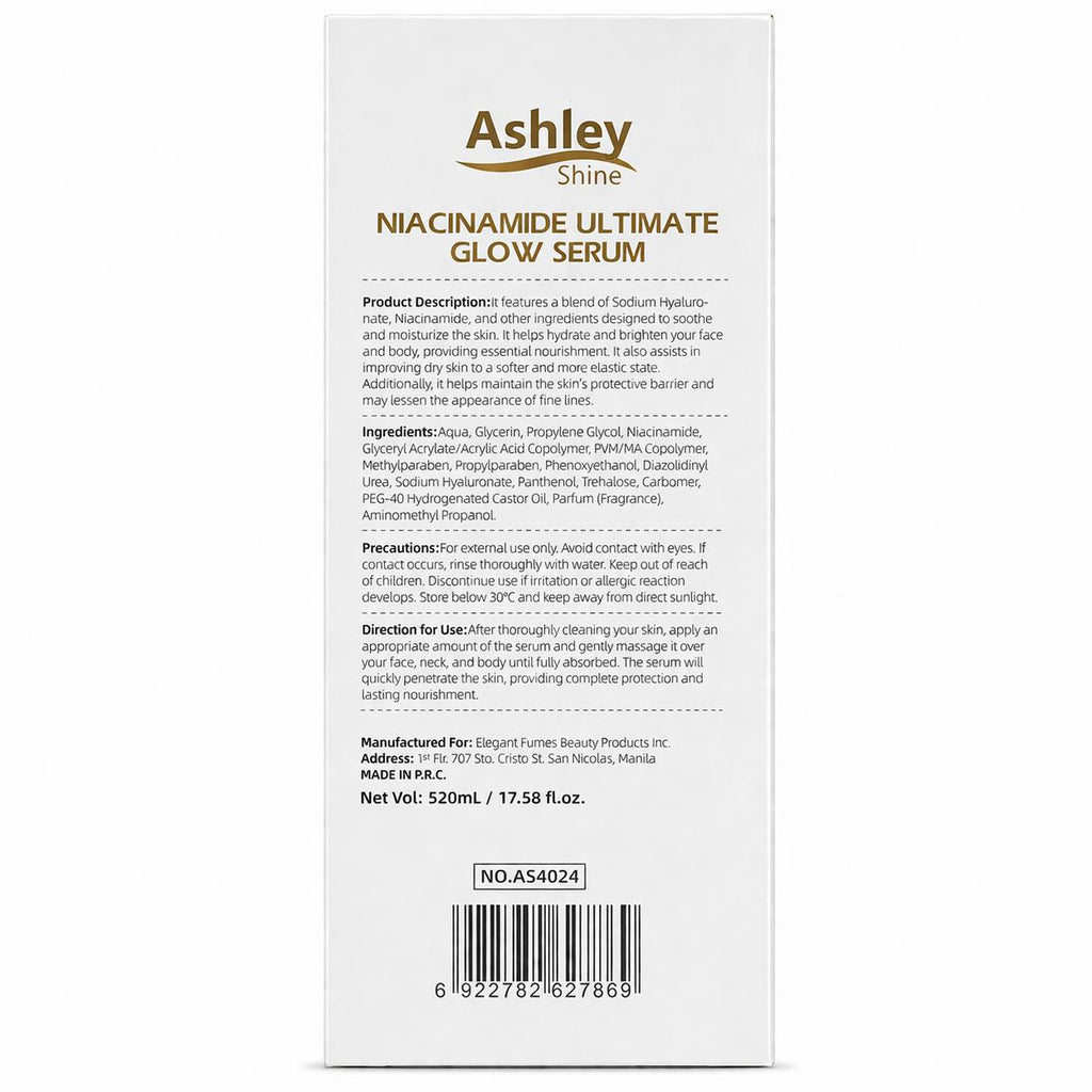 ASHLEY SHINE  NIACINAMIDE Pure Serum 520ml
