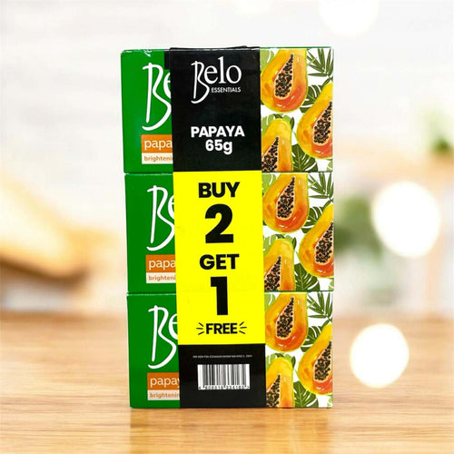 BELO Essentials Papaya Soap (65g Buy 2 Get 1)