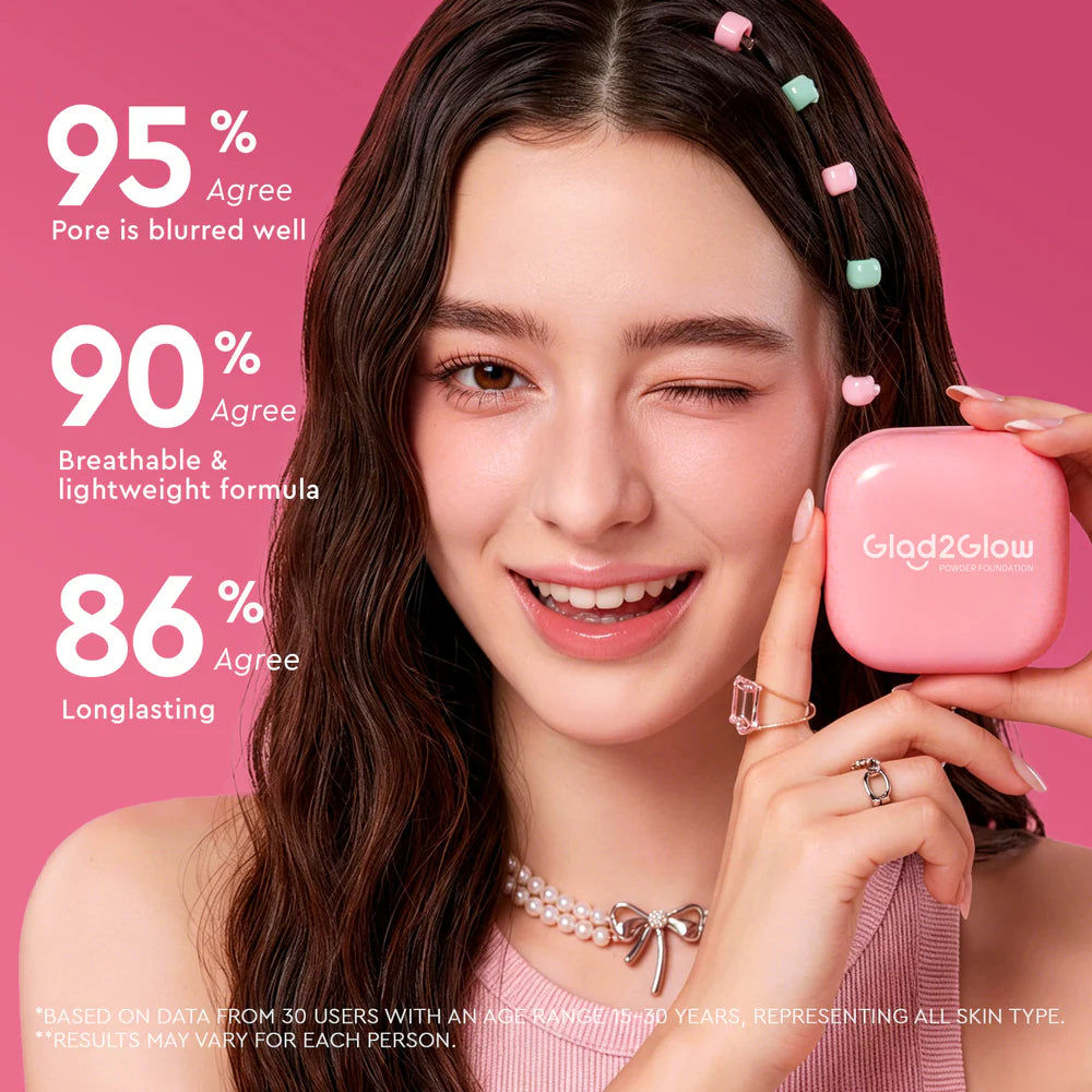 Glad2Glow Perfect Blurring Powder Foundation