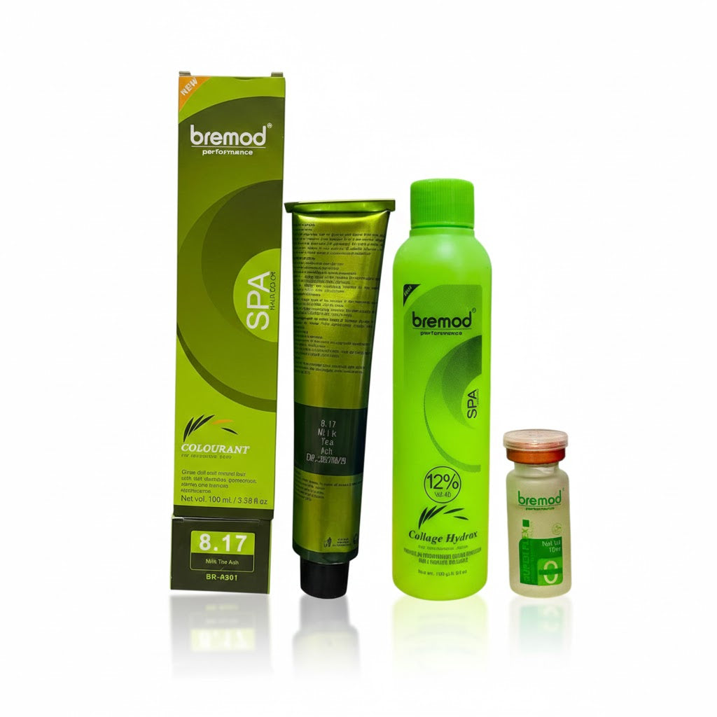 BREMOD Performance Bundle of 3 (Hair Color, Oxidizer, Super Flex Keratin)