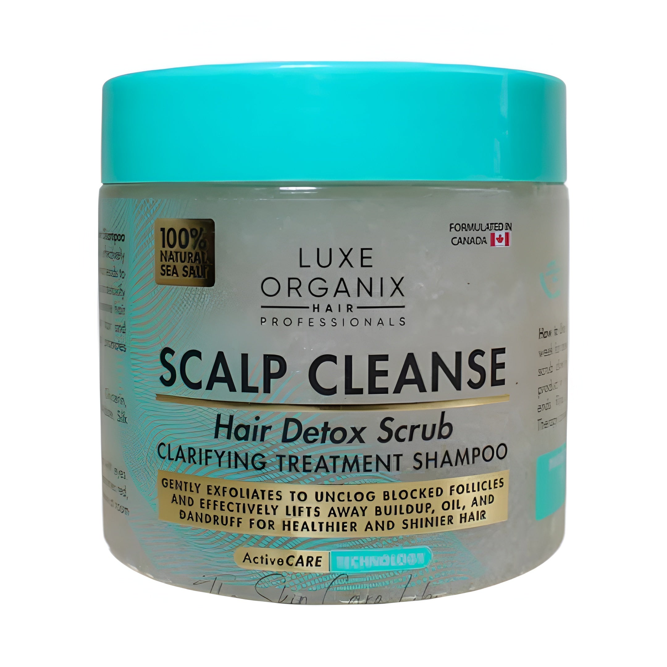 LUXE ORGANIX Scalp Cleanse Hair Detox Scrub Clarifying Treatment Shampoo 220g
