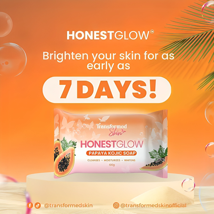 HONEST GLOW Papaya Kojic Soap 70g