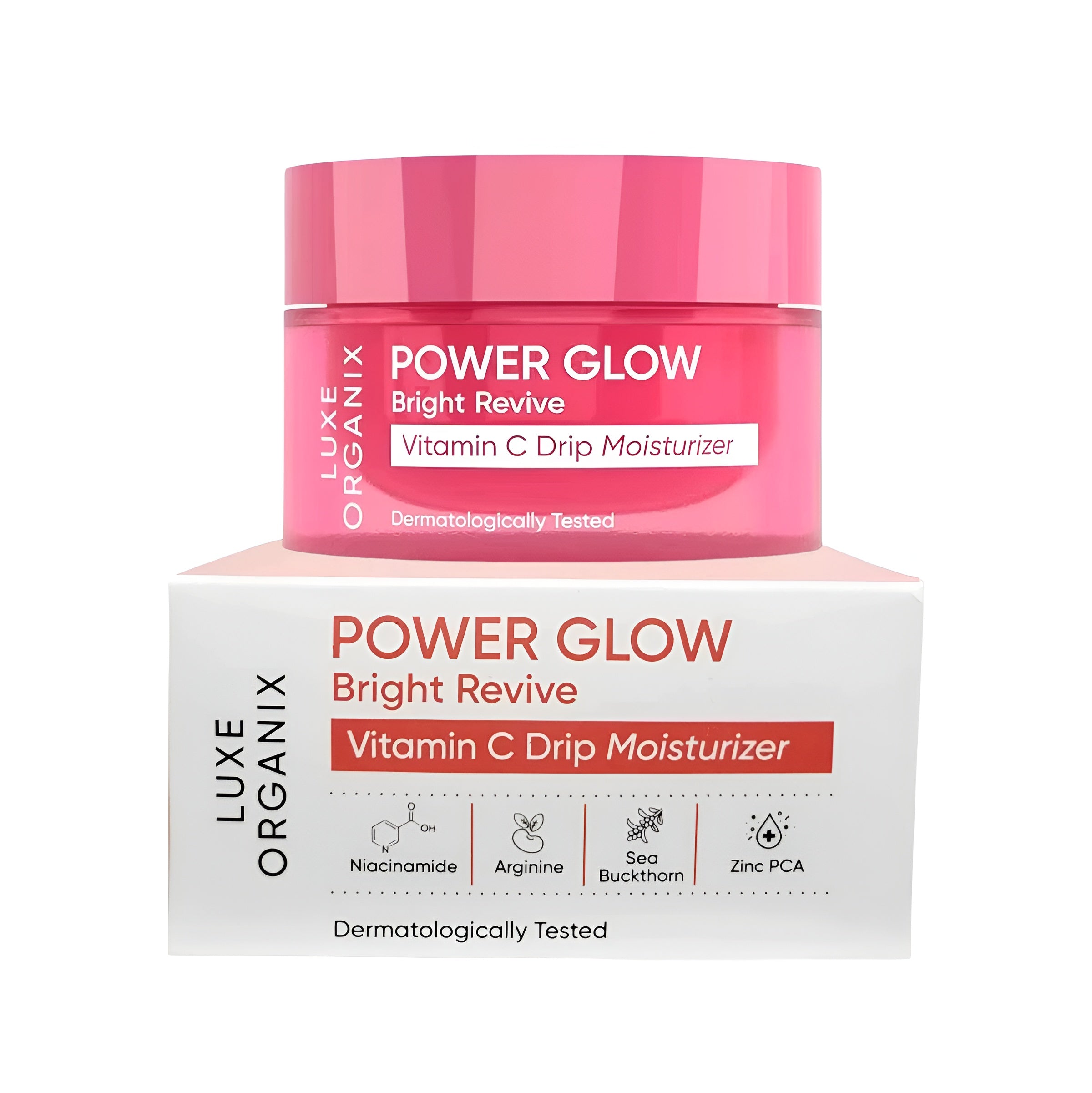 LUXE ORGANIX Power Glow Bright Revive Vitamin C Drip Moisturizer 50g