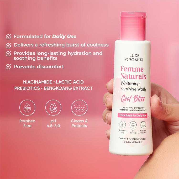 LUXE ORGANIX Femme Naturals Cool Bliss &  Pure Bliss 120ml