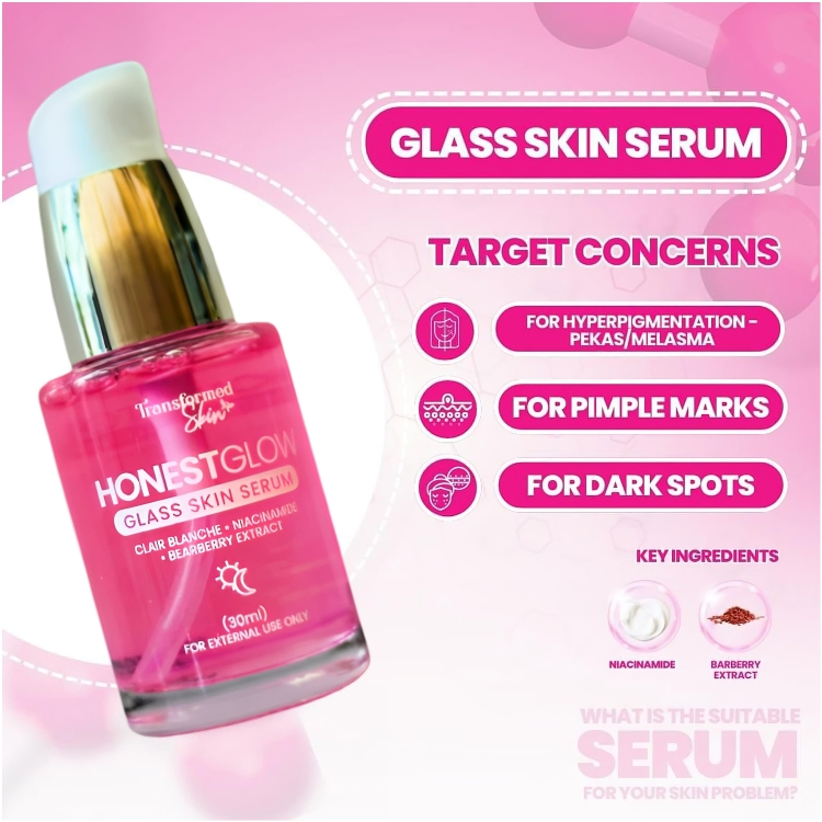 HONEST GLOW Glass Skin Serum 30ml