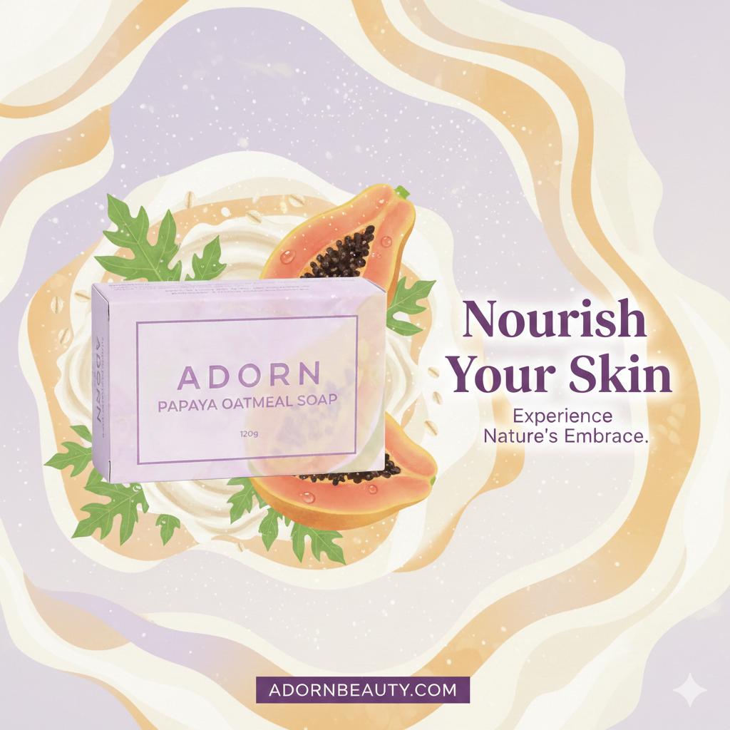ADORN Papaya Oatmeal Soap 120g