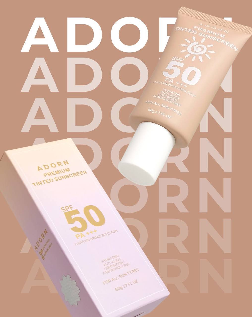 ADORN Premium Tinted Sunscreen 50g