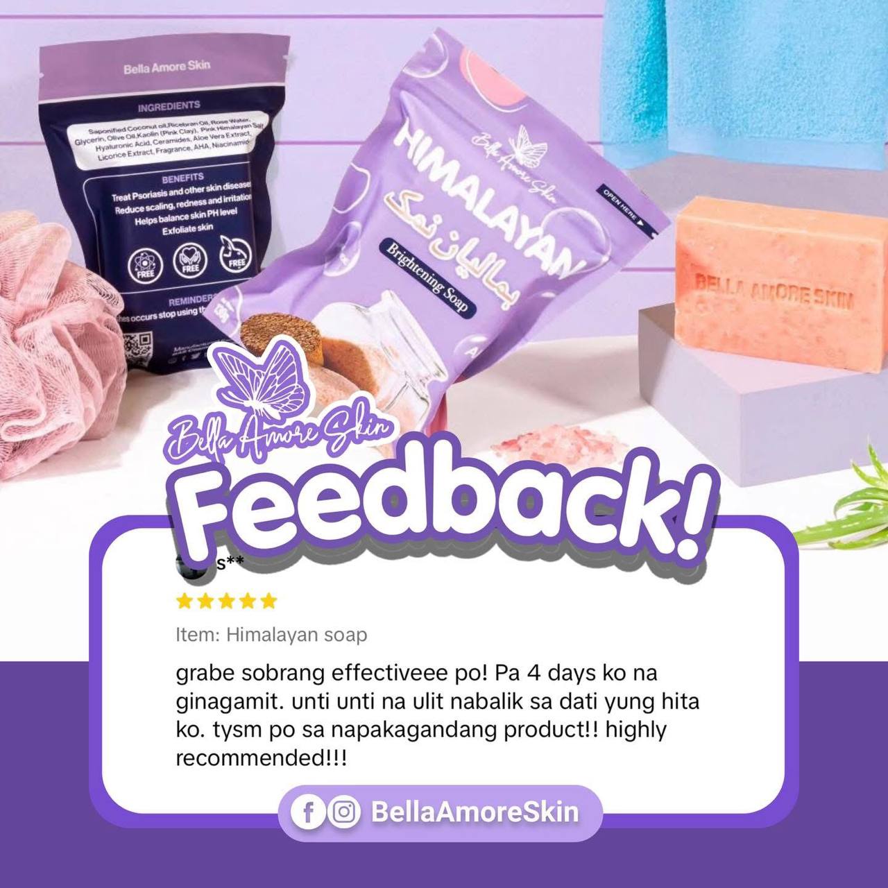 BELLA AMORE SKIN Himalayan Brightening Soap
