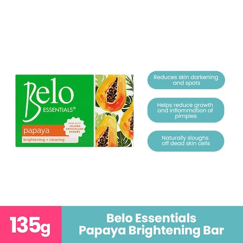 Belo Essentials Papaya Bar Soap 135g