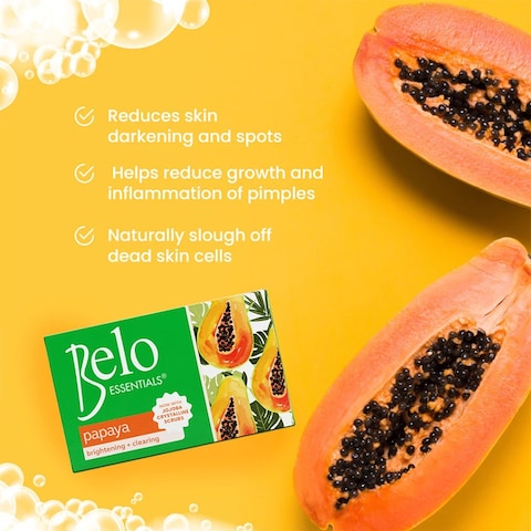 Belo Essentials Papaya Bar Soap 135g
