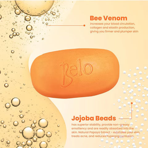 Belo Essentials Papaya Bar Soap 135g