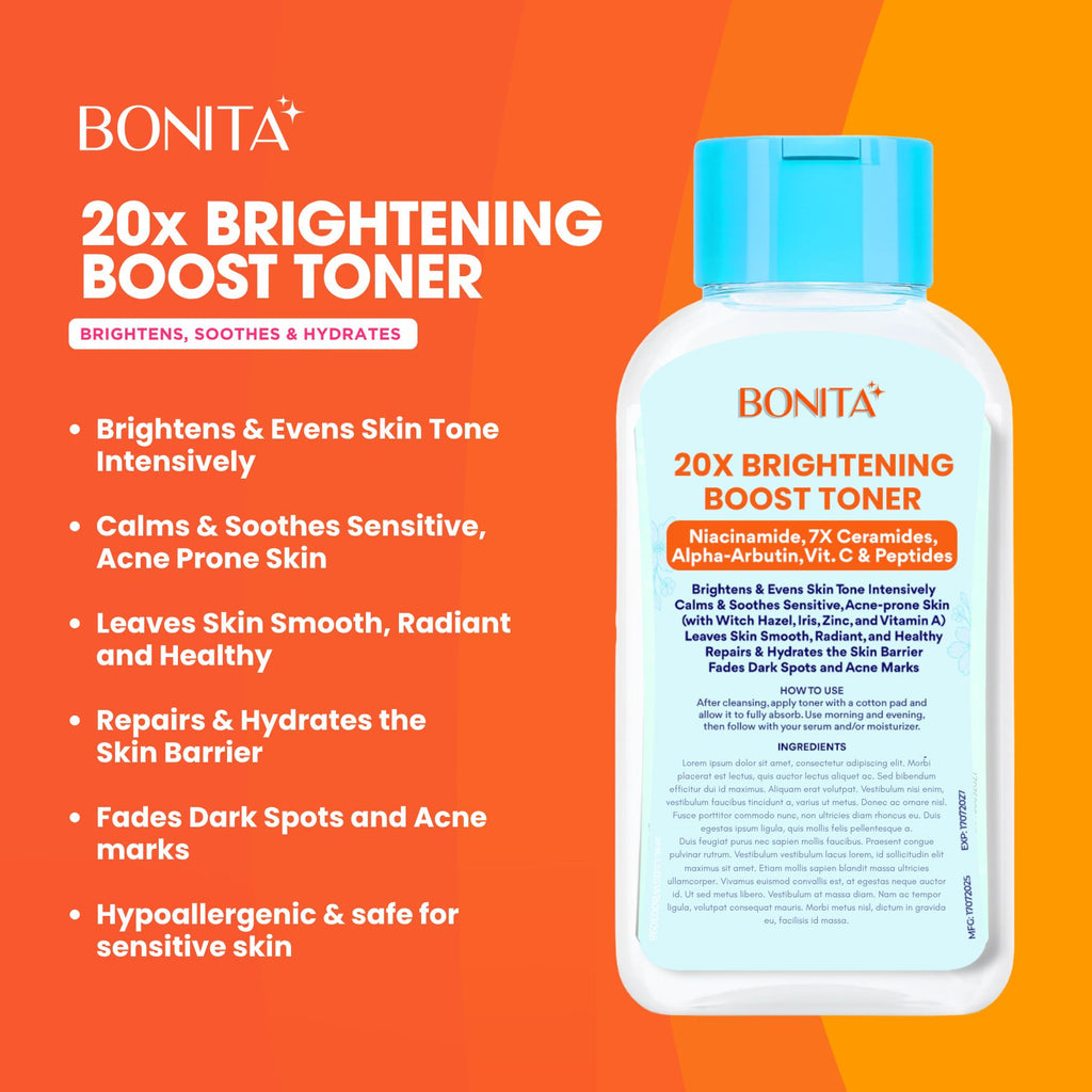BONITA Brightening Toner Niacinamide Ceramide