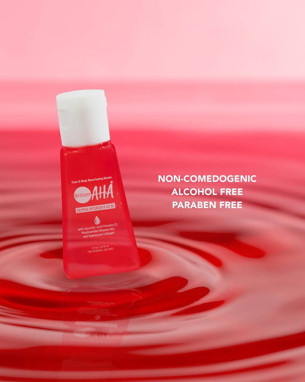 BRILLIANT SKIN ESSENTIALS AHA Face & Body Resurfacing Serum 30ml