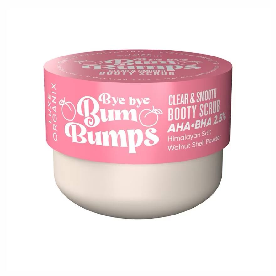 LUXE ORGANIX Bye Bye Bum Bumps Clear &Smooth Booty Scrub 285g