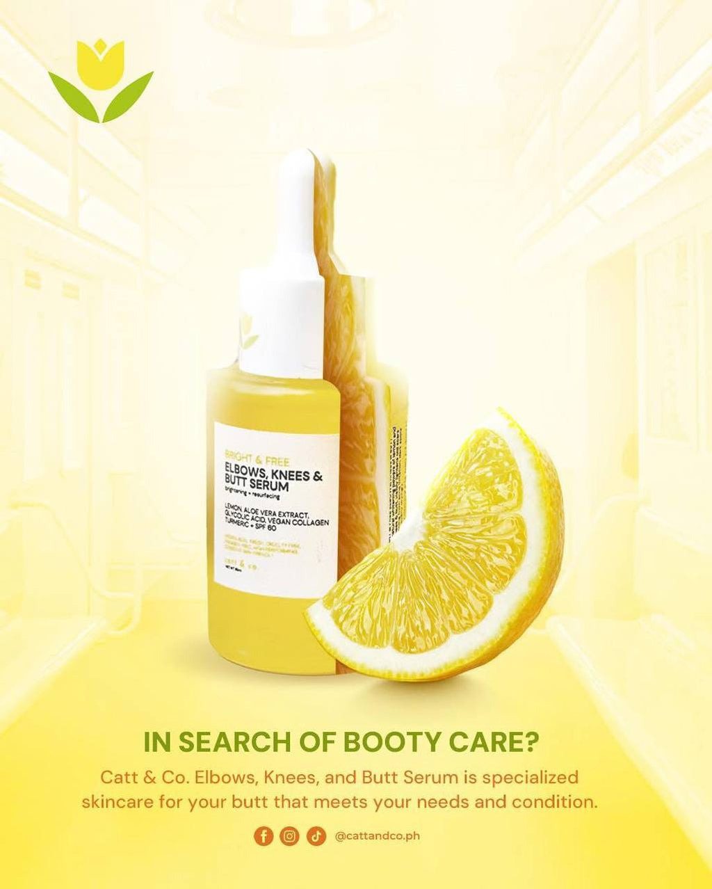 CATT & CO. Bright & Free Elbows, Knees and Butt Serum 30ml