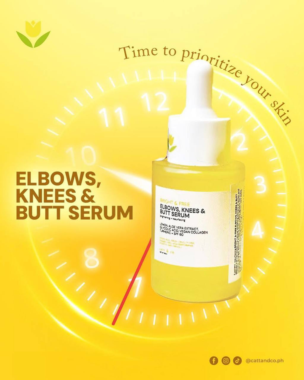 CATT & CO. Bright & Free Elbows, Knees and Butt Serum 30ml