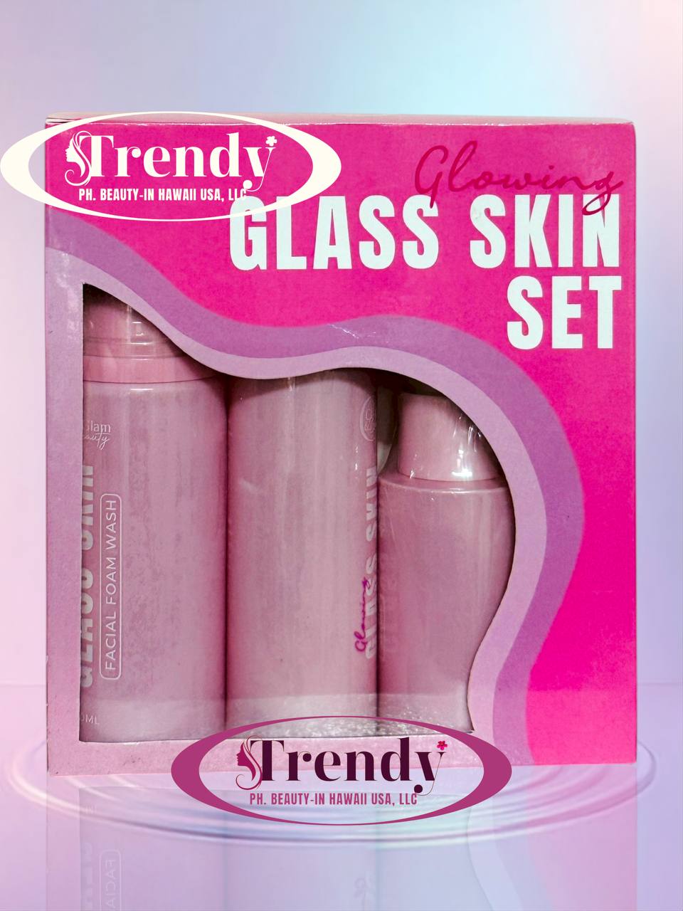 CC GLAM AND BEAUTY Glowing Glass Skin Set