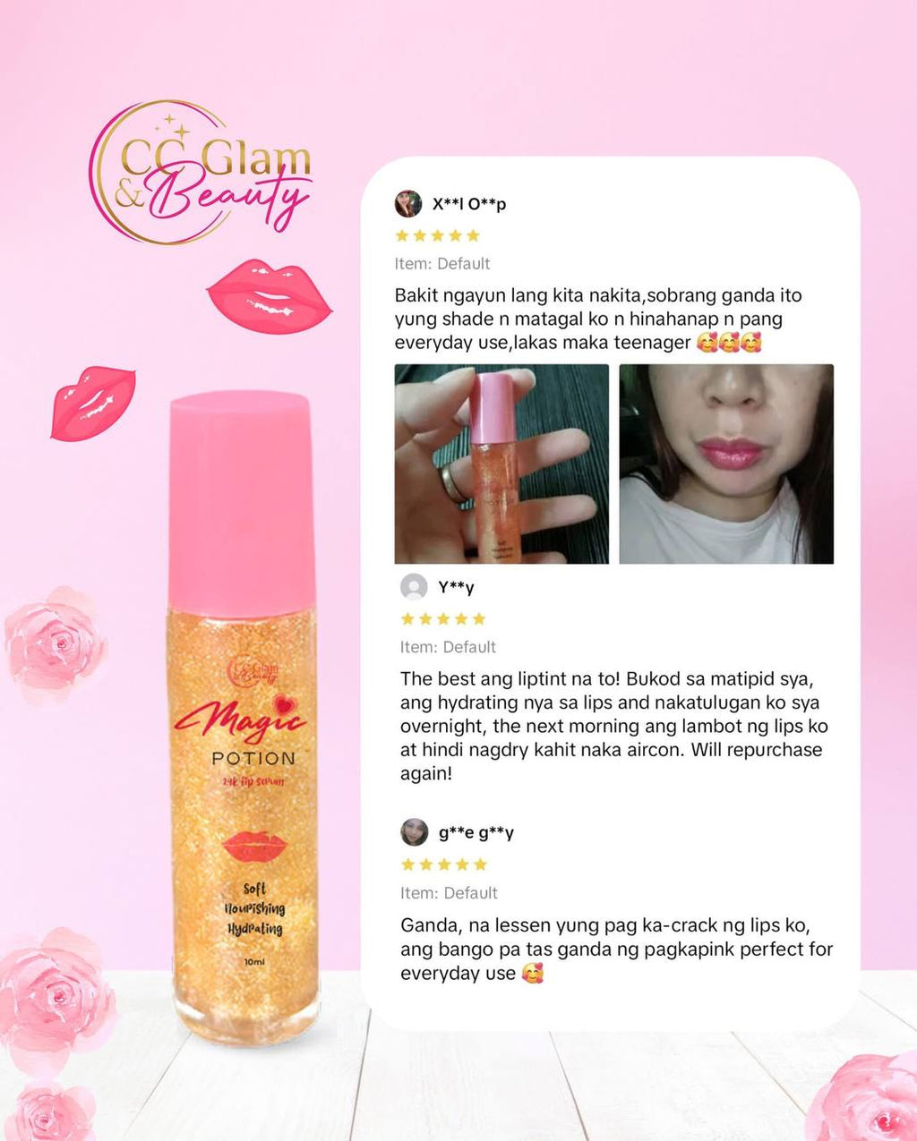 CC GLAM AND BEAUTY Magic Potion Lip Serum