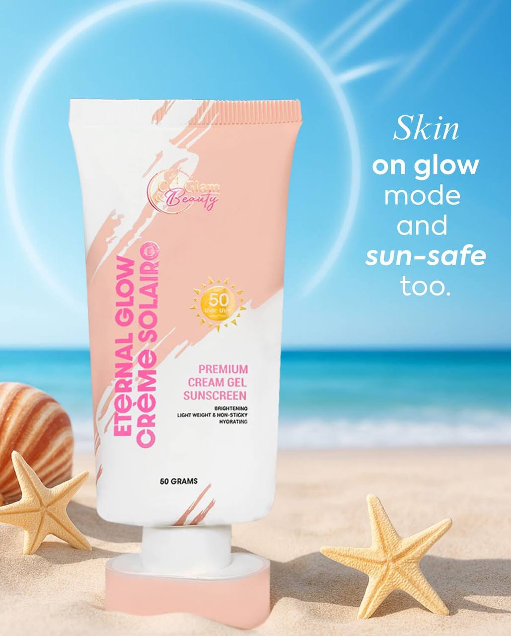 CC GLAM AND BEAUTY Eternal Glow Crème Solaire