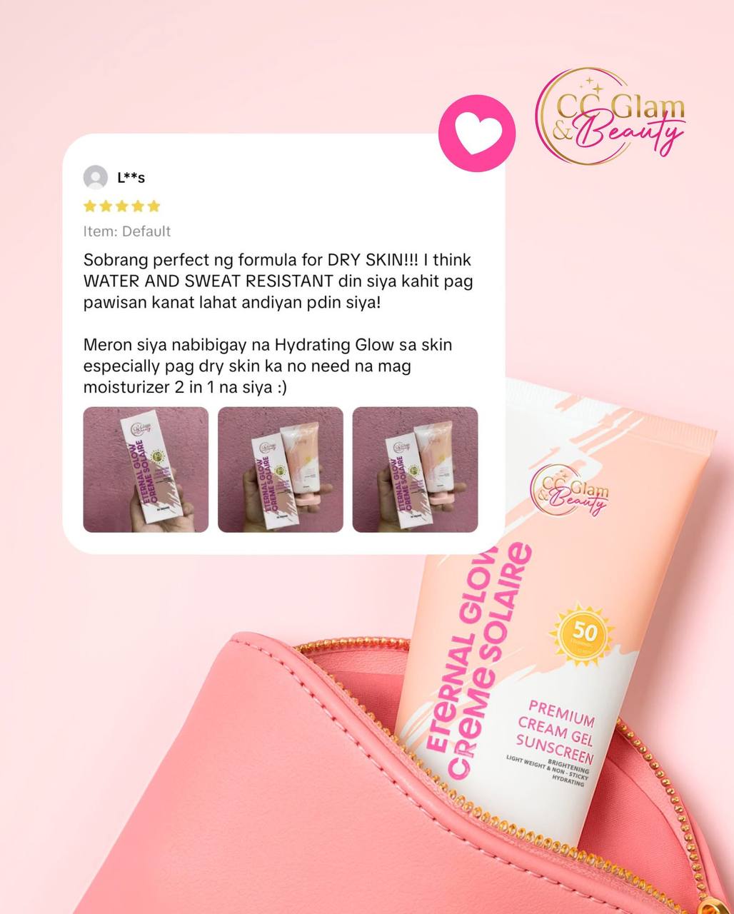 CC GLAM AND BEAUTY Eternal Glow Crème Solaire