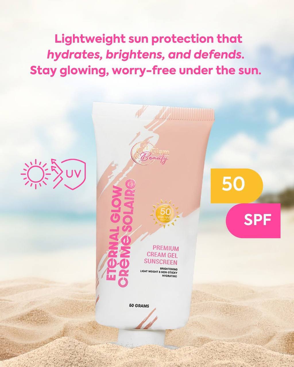 CC GLAM AND BEAUTY Eternal Glow Crème Solaire