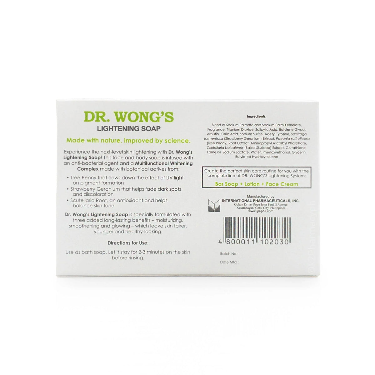 Dr. Wong's Lightening System Lightening Soap 60g