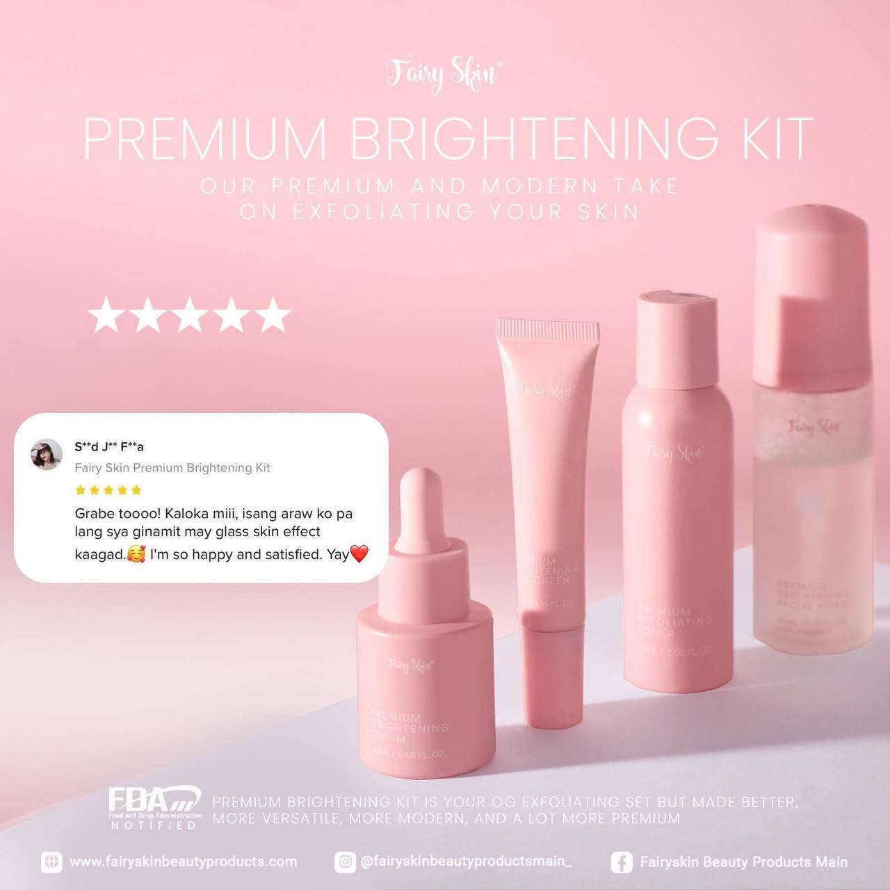 FAIRY SKIN Premium Brightening Kit