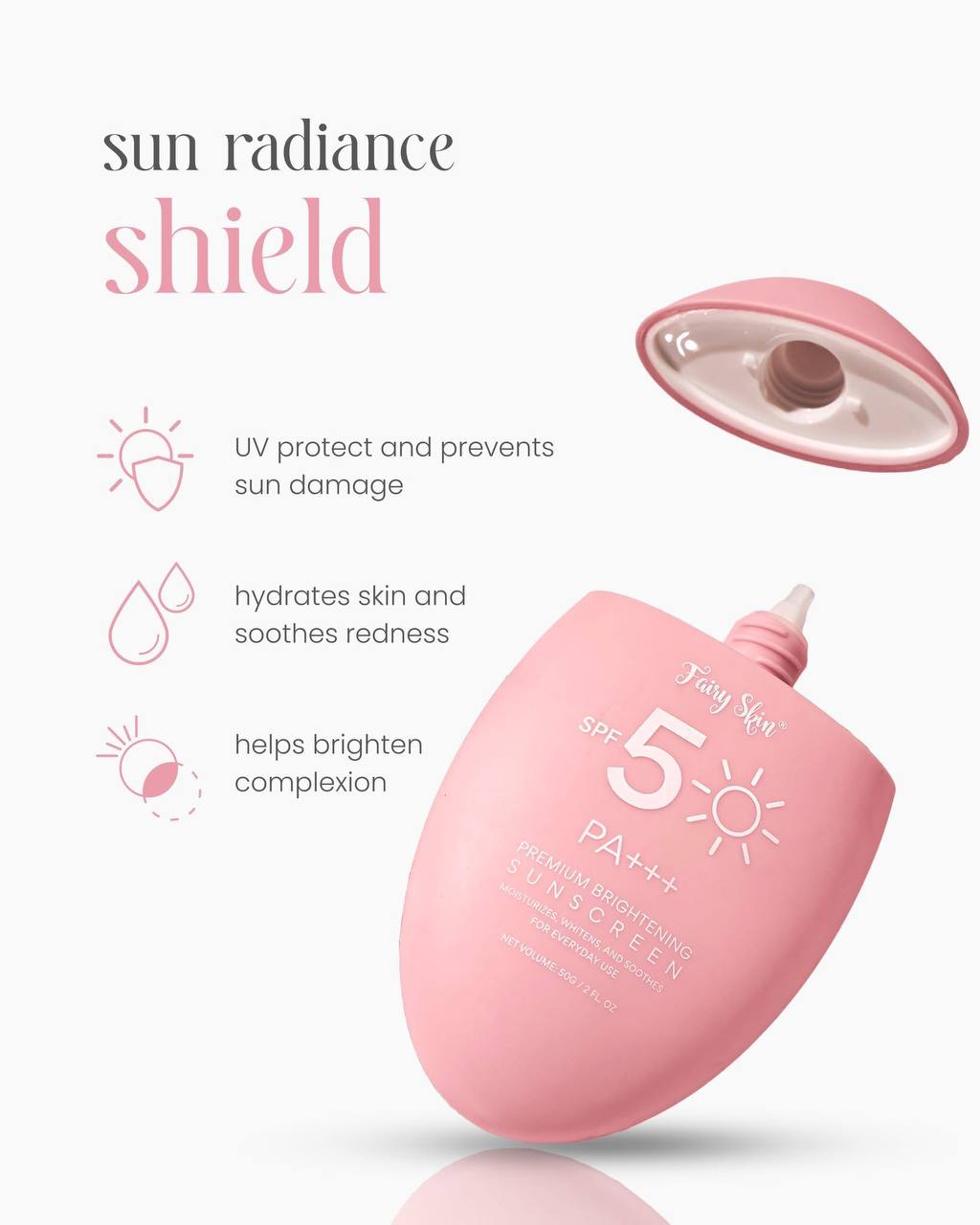 FAIRY SKIN Sunscreen Premium Brightening SPF 50