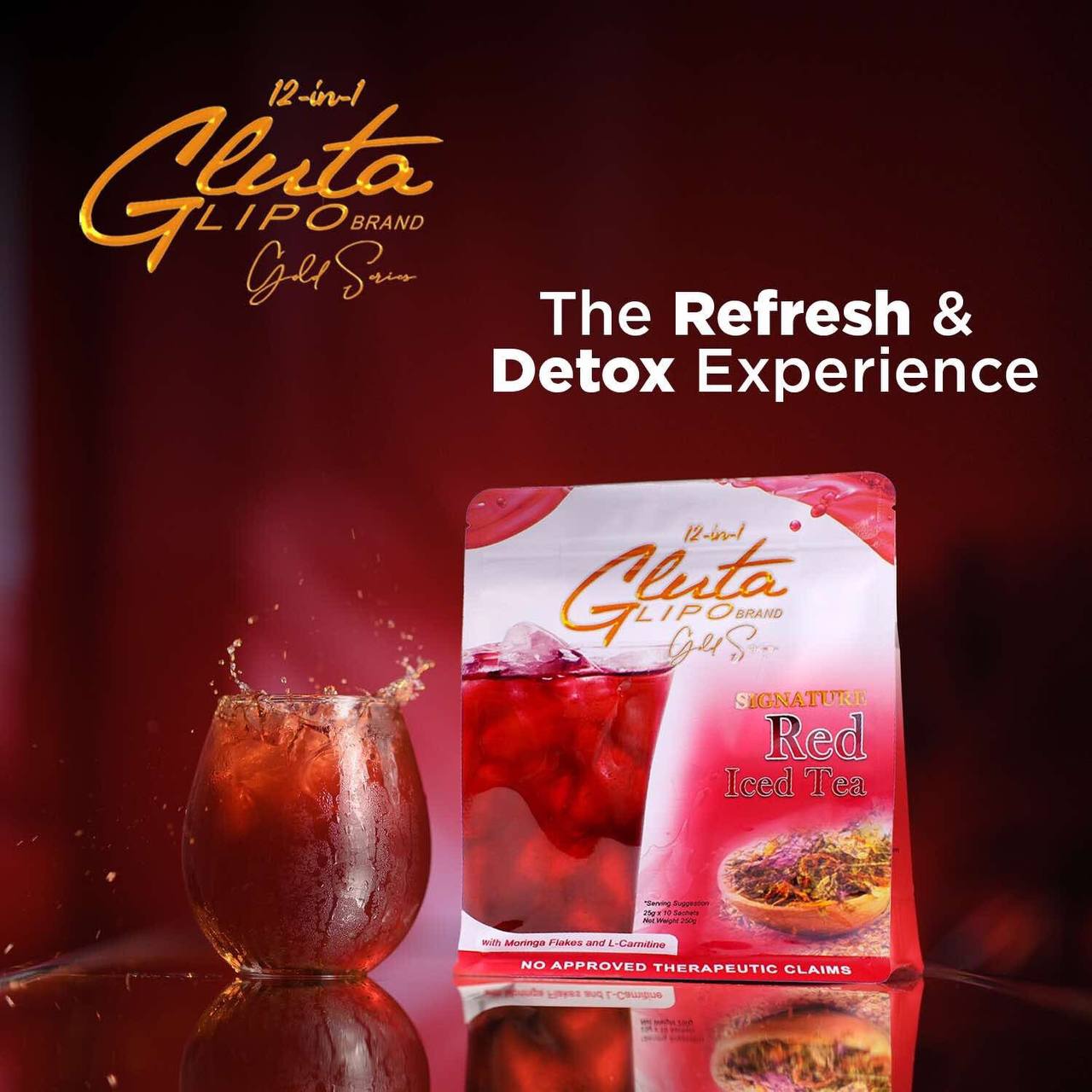 GLUTA LIPO Gold Series Red Ice Tea