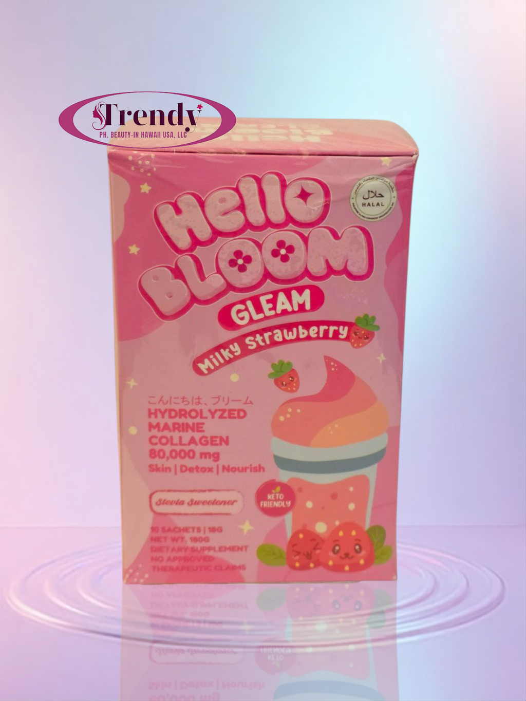 HELLO BLOOM Gleam Milky Melon & Strawberry