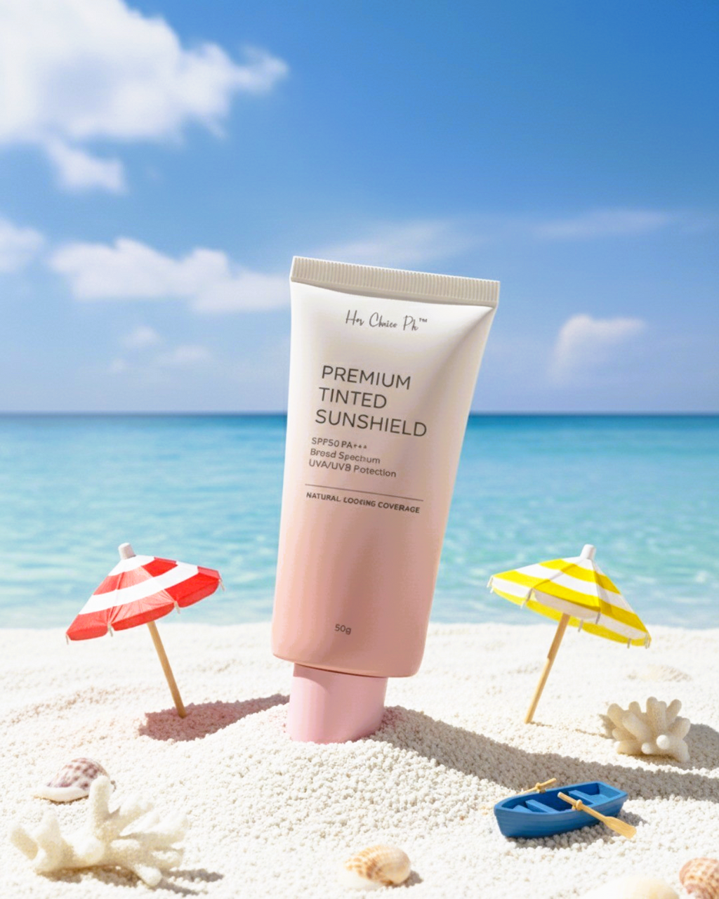 Her Choice PH Premium Sunshield Duo SPF 50 (Tinted + Non-Tinted)
