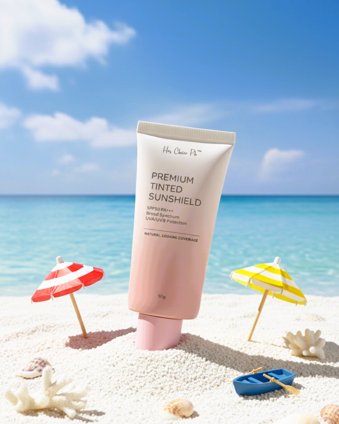 Her Choice PH Premium Sunshield Duo SPF 50 (Tinted + Non-Tinted)