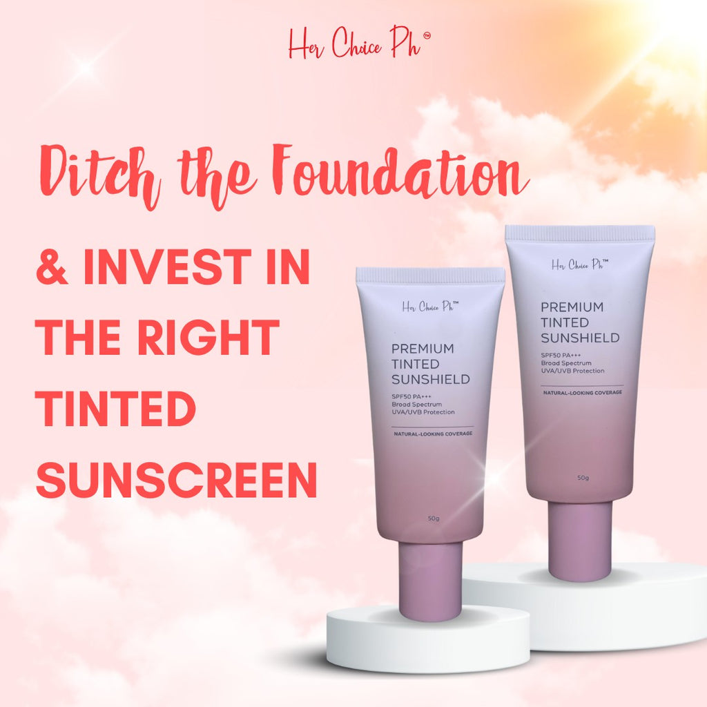 Her Choice PH Premium Sunshield Duo SPF 50 (Tinted + Non-Tinted)