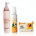 HER CHOICE PH SET C Body Whitening Combination Set - Instant Whitening Lotion, Sunflower Beauty Oil and Kojic Papaya
