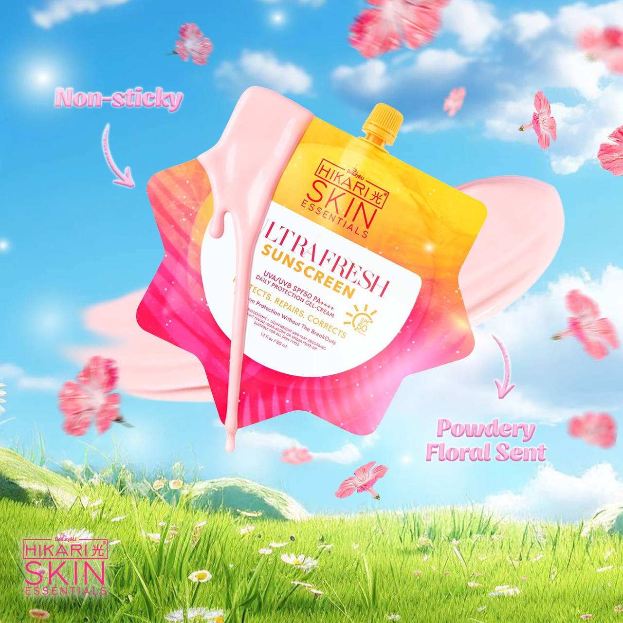 HIKARI SKIN ESSENTIALS Ultra Fresh Sunscreen Gel-Cream