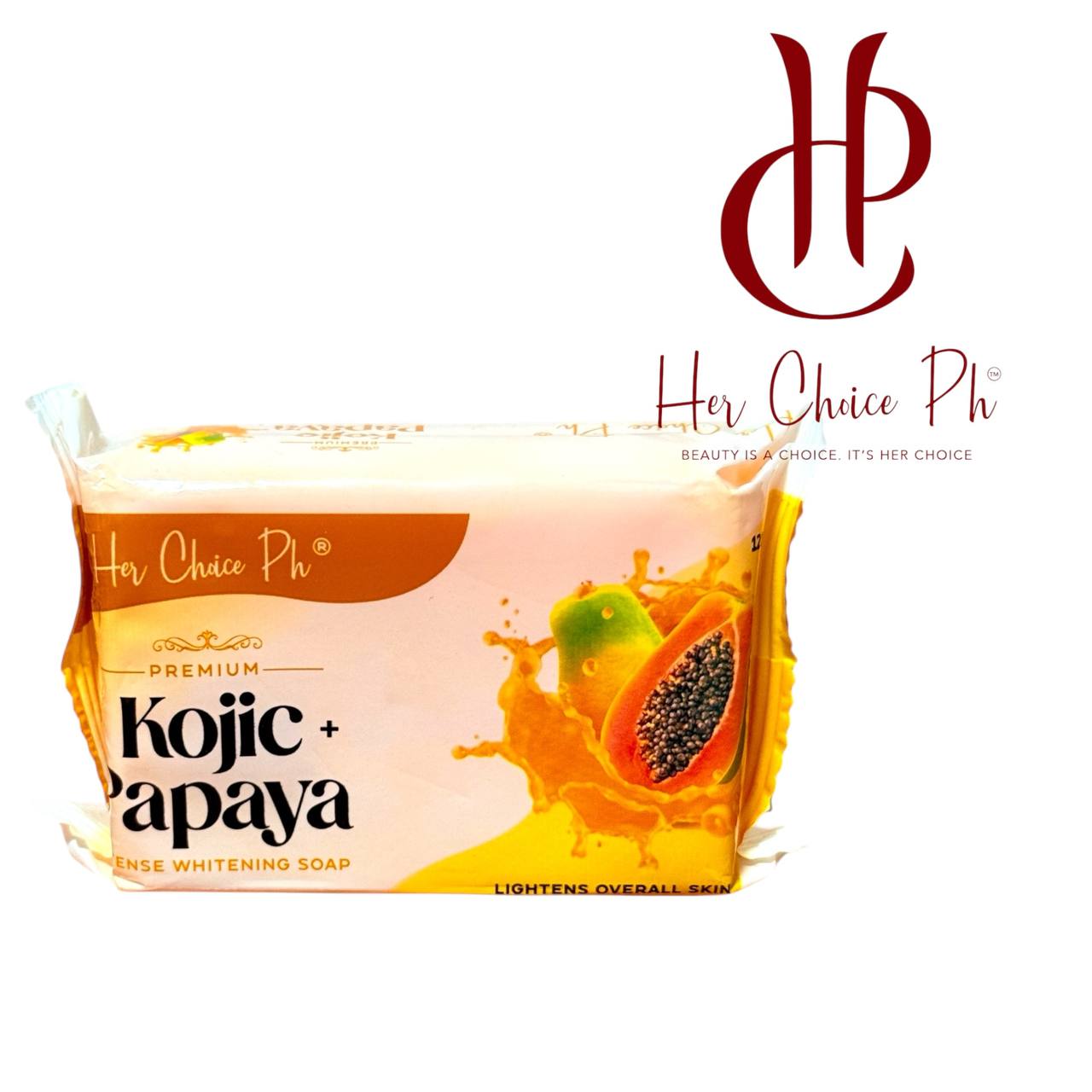 Her Choice PH Intensive Whitening Soap (Bleaching Bar & Kojic Papaya) – 120g