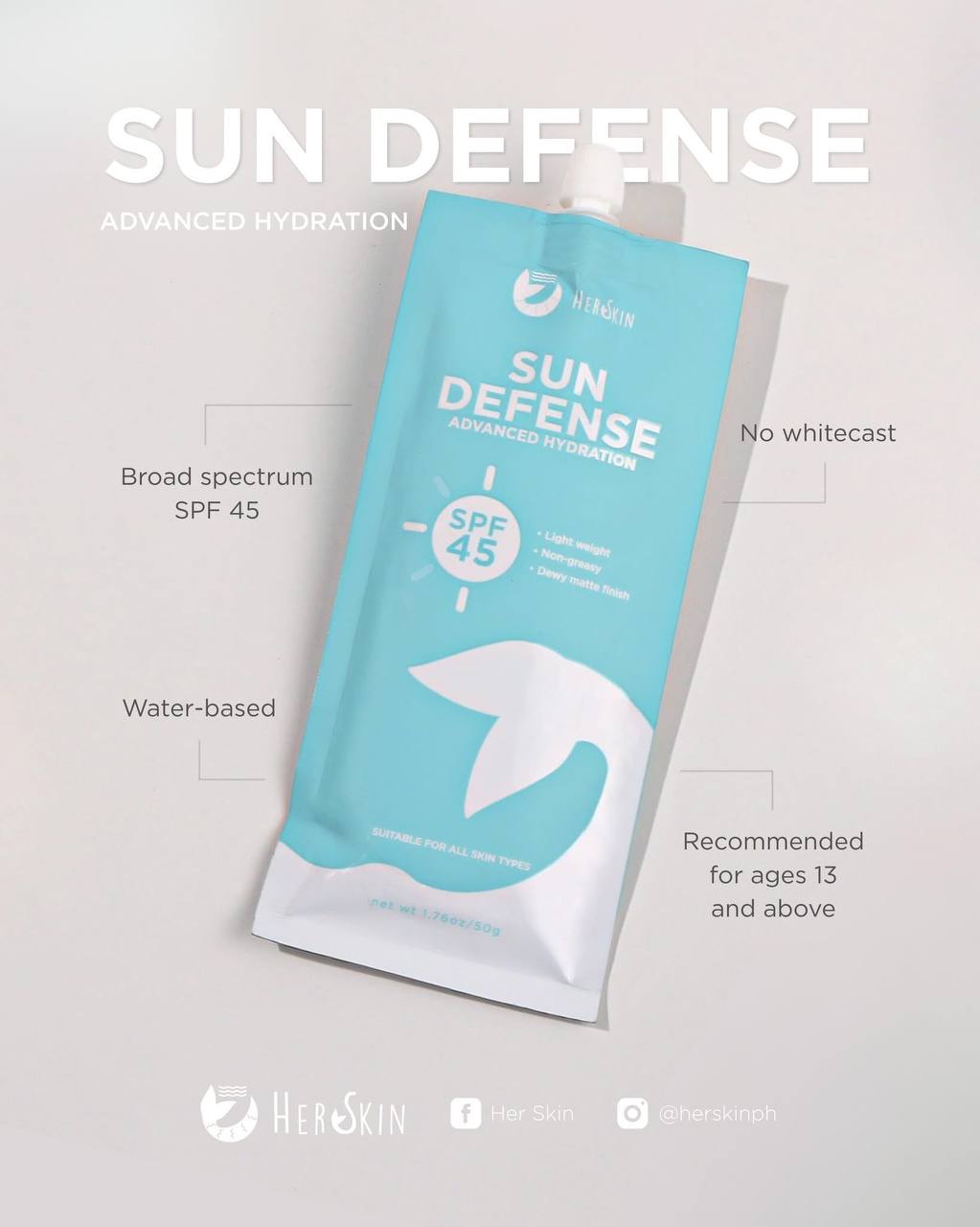 HerSkin Sun Defense SPF 45