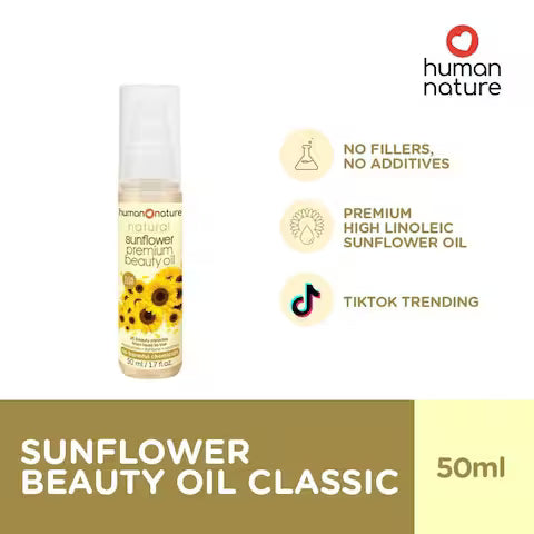 Human Nature Sunflower Premium Beauty Oil- 25 Beauty Miracles from Head to Toe