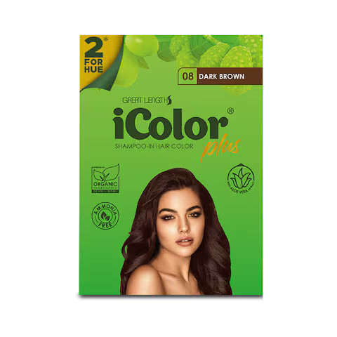 ICOLOR Plus Shampoo Dye 2 For Hue 30ml - (Dark Brown, Medium Brown, Chestnut Brown) 30ml