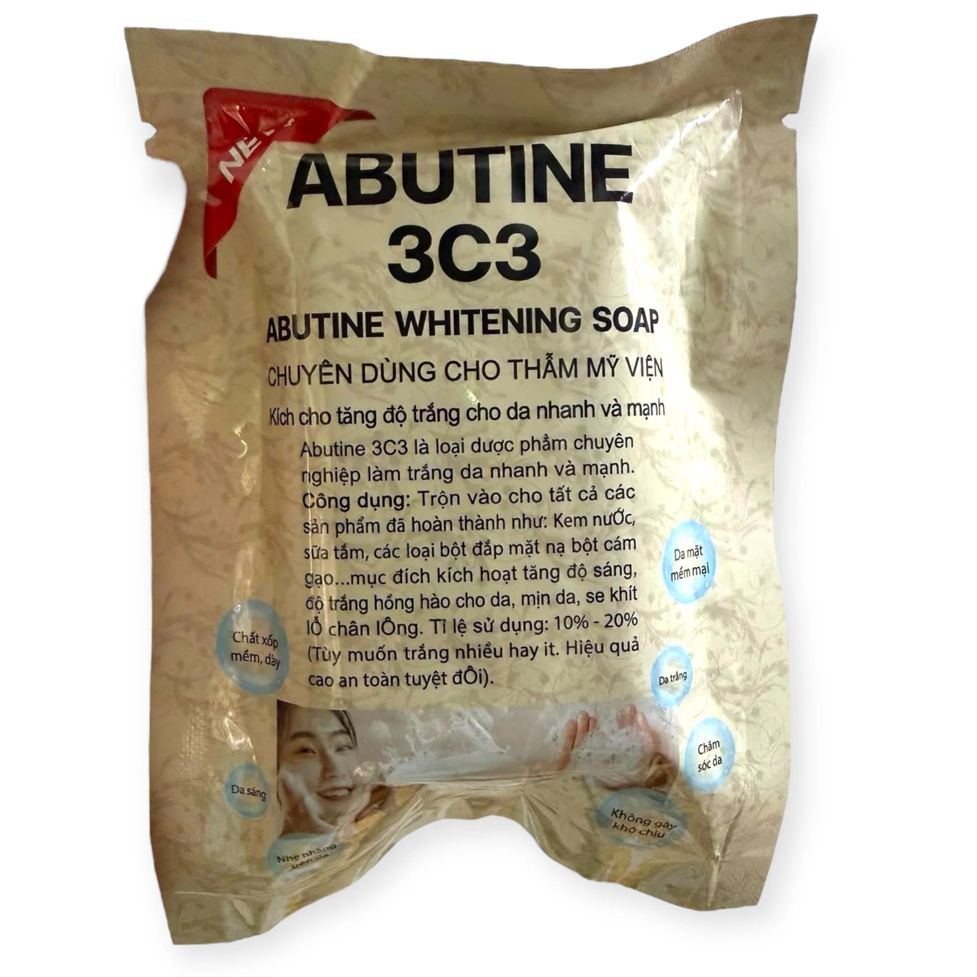 ABUTINE 3C3 Whitening Soap 80g – Alpha Arbutin Niacinamide Hyaluronic Acid