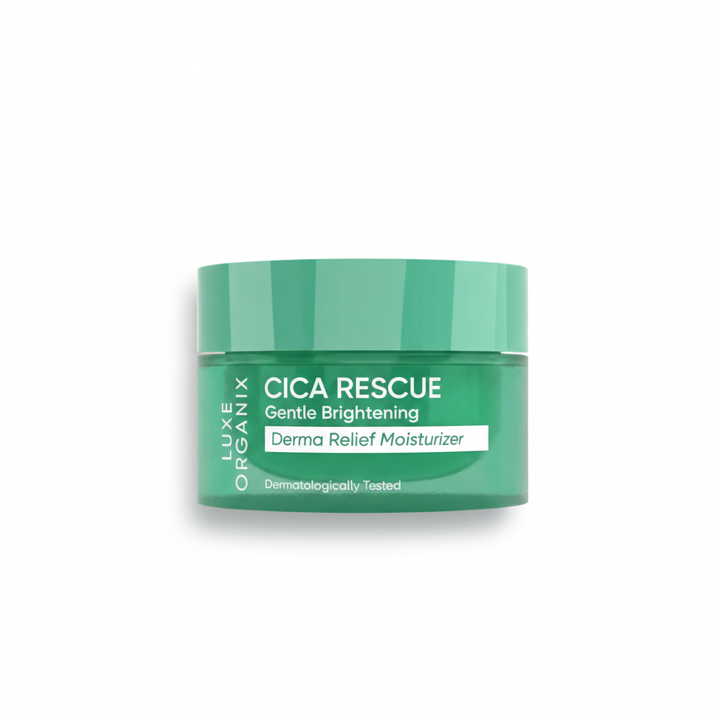LUXE ORGANIX Cica Rescue Gentle Brightening Derma Relief Moisturizer