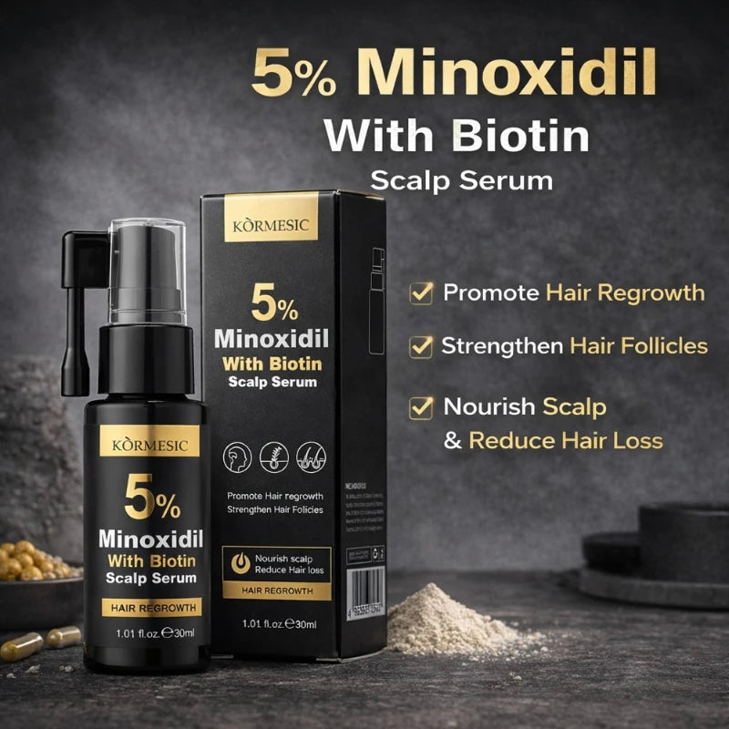 KORMESIC Minoxidil 5% with Biotin Scalp Serum