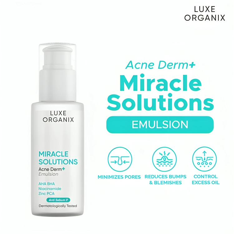 LUXE ORGANIX Miracle Solutions Acne Derm Emulsion