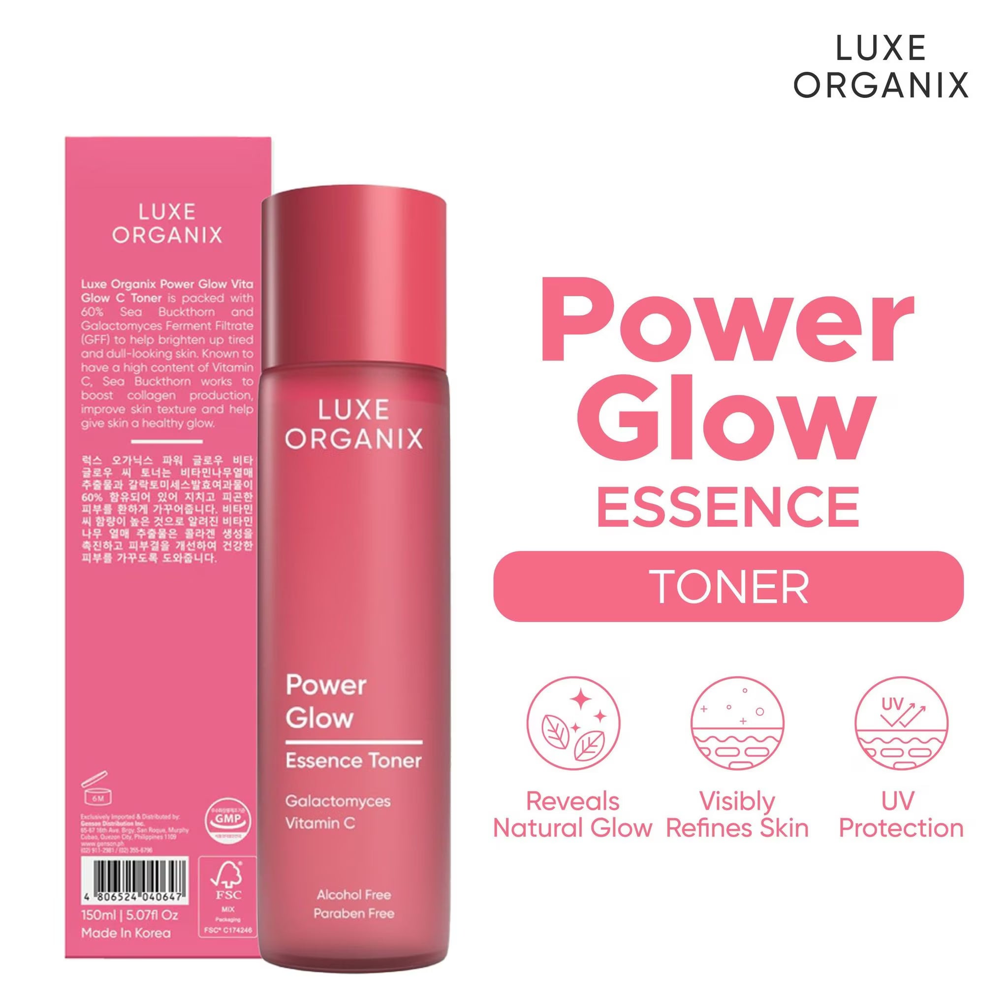 LUXE ORGANIX Power Glow Vita Glow C Toner 150ml