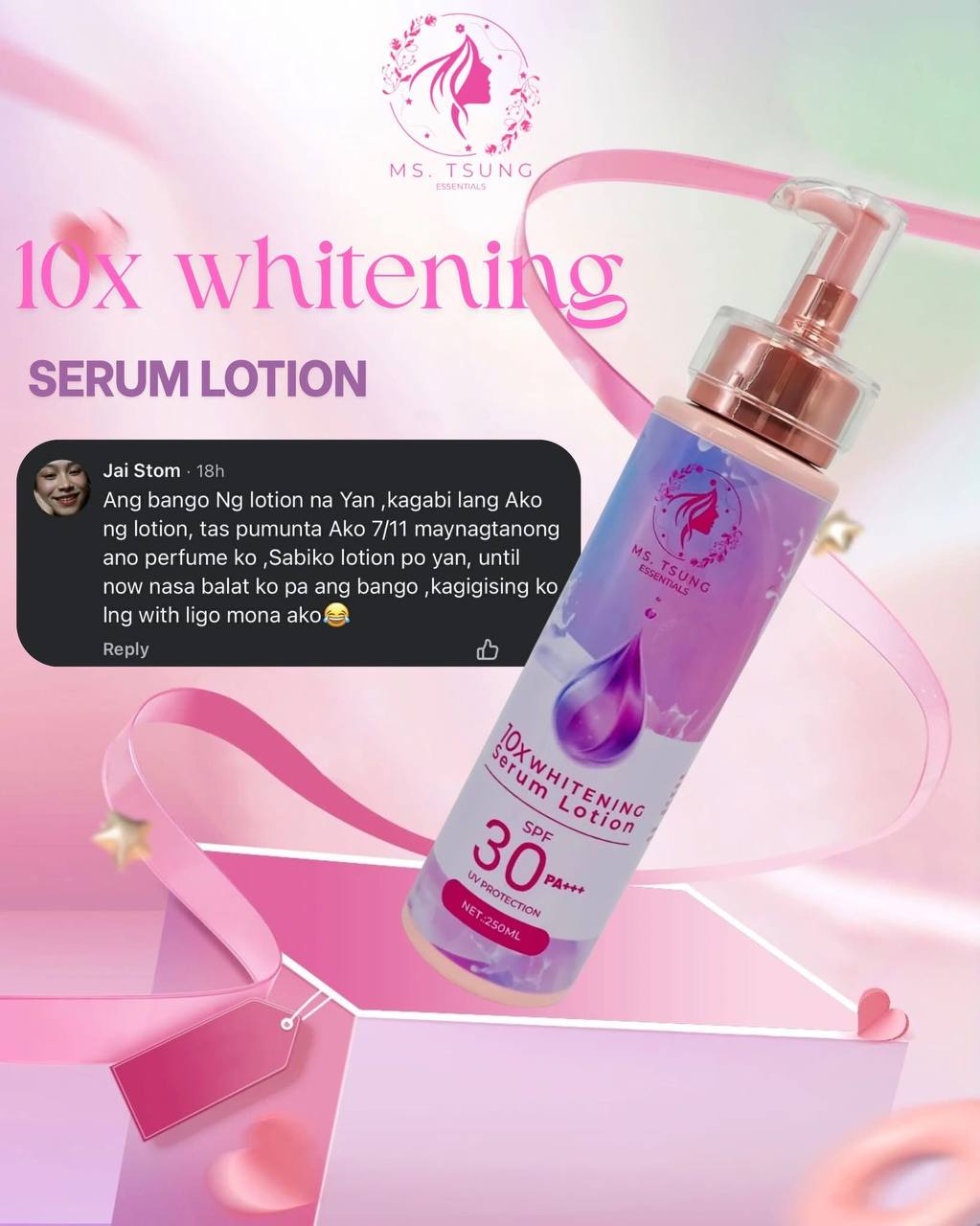 MS. TSUNG ESSENTIALS 10X Whitening Serum Lotion SPF 30 PA+++