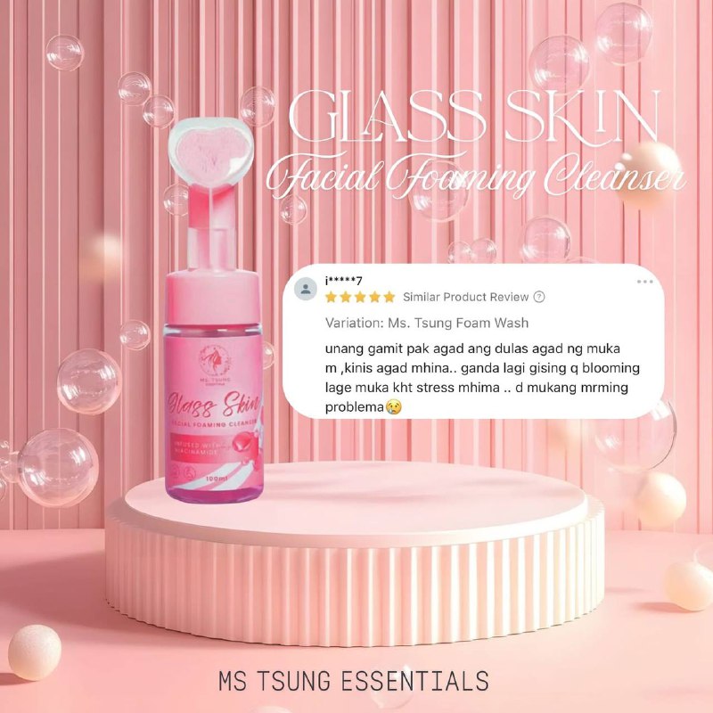 MS. TSUNG ESSENTIALS Glass Skin Facial Foaming Cleanser